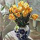 Авторская картина маслом " Жёлтые тюльпаны", Картины, Москва,  Фото №1