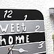 Handmade wall clock Sweet Home (translated). Watch. Clocks for Home (Julia). My Livemaster. Фото №4