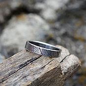 кольцо "Странная геометрия", серебро