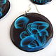 Order Transparent earrings made of Blue Resin Earrings Earrings Magic Mushroom Neon. WonderLand. Livemaster. . Earrings Фото №3