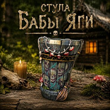 Русский стиль ручной работы. Ярмарка Мастеров - ручная работа Ступа Бабы яги. Handmade.