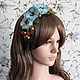 'Strawberries to have blue eyes' headband with flowers made of polymer clay. Headband. Mozza-Flowers. My Livemaster. Фото №4