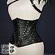 Утягивающий корсет из нат кожи. Корсеты. Shi Corset (Анна). Интернет-магазин Ярмарка Мастеров.  Фото №2