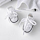 Newborn gift: Booties sneakers for discharge, white. 0-3 months. Gift for newborn. babyshop. Online shopping on My Livemaster.  Фото №2