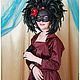 Маска карнавальная "Rosa Nera". Карнавальные маски. Маски Александра и Оксаны Середюк. Ярмарка Мастеров.  Фото №5