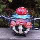 Teapot with decor 'Fabulous fly agaric'. Teapots & Kettles. Mila. Online shopping on My Livemaster.  Фото №2