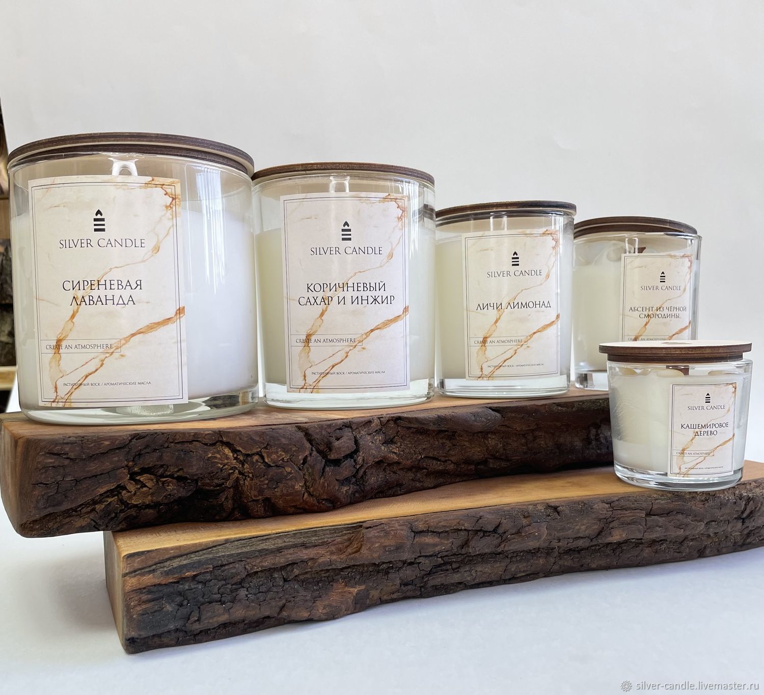 Свечи ароматические в подсвечнике из стекла в интернет-магазине Ярмарка ...