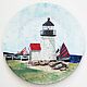 'Lighthouse' decorative plate. Plates. Soaphand-made. Online shopping on My Livemaster.  Фото №2