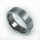 Order Titanium ring with diamonds. asgdesign. Livemaster. . Rings Фото №3