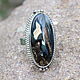 Enchantress ring with black agate in 925 sterling silver SP0133. Rings. Sunny Silver. My Livemaster. Фото №4
