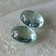 Пара кабошонов аквамарина 6*9 (+-0.1)  мм. Кабошоны. Zabaykalye-gem. Интернет-магазин Ярмарка Мастеров.  Фото №2