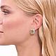 Заказать Серьги Шампань серебро 925 пробы в инкрустации фианитов premium. MARIA GUSEVA Fashion Jewelry. Ярмарка Мастеров. . Серьги классические Фото №3