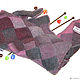 Bacchus (shawl) warm knit colorful squares. Scarves. UrbanStyleKnit (usknits). My Livemaster. Фото №6