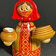 Девушка, масленица, деревянная, винтаж. Игрушки. Sofamily. Интернет-магазин Ярмарка Мастеров.  Фото №2
