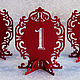Order 'Bordeaux' room on the table. Evrica (Evrica). Livemaster. . Guest Seating Chart Фото №3