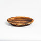 Wooden plate made of cedar LOTOS series 200 mm T147. Plates. ART OF SIBERIA. Online shopping on My Livemaster.  Фото №2