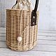 Плетёная сумка-ведро. Классическая сумка. Cozy basket. Ярмарка Мастеров.  Фото №6