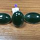 Jewelry set of green jade in silver, Jewelry Sets, Irkutsk,  Фото №1