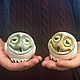 happy owl figurine faience, Figurines, Sergiev Posad,  Фото №1
