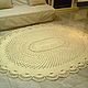 Crochet a large oval rug of the Elegant cord-3