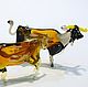 Interior figurine made of colored glass cow a remote village Drozdy. Miniature figurines. In Glass. Online shopping on My Livemaster.  Фото №2