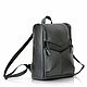 Men's Black Leather Backpack. Backpacks. Leonid Titow Lab. Online shopping on My Livemaster.  Фото №2