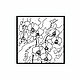  Платок "Орхидеи", Шаблоны для печати, Людиново,  Фото №1