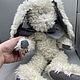 Винтаж: Винтажный зайка белый boyds из Англии 47cm. Игрушки винтажные. Винтаж, куклы , картины /dolls&paintings. Интернет-магазин Ярмарка Мастеров.  Фото №2