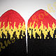 RussianSocks Носки огонь вязаные AC/DC пламя фанату ACDC. Носки. RussianSocks ВЯЗАНЫЕ НОСКИ ВАРЕЖКИ. Ярмарка Мастеров.  Фото №4
