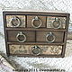 Mini-chest'the Old date'. Mini Dressers. Hundred centuries. Online shopping on My Livemaster.  Фото №2