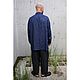 Рубашка мужская из конопляного денима Hemp Denim Draftsmens Shirt Blue. Рубашки мужские. VÄN Studio. Ярмарка Мастеров.  Фото №5