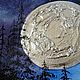 Картина звездное небо луна и хвойный лес ночью. Картины. NiravaArts. Ярмарка Мастеров.  Фото №5