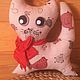 Подушка-игрушка Кот Рябушка. Мягкие игрушки. Ольга Волкова (Sansusi). Интернет-магазин Ярмарка Мастеров.  Фото №2