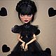 ООАК  Уэнсдей Аддамс кукла Уэнздей Wednesday Addams. Кукла Кастом. Martisha OOAK ArtDolls. Интернет-магазин Ярмарка Мастеров.  Фото №2