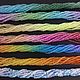 Бусины 3 мм рондель огранка стекло розово-голубой микс нить. Бусины. Niakrise beads. Интернет-магазин Ярмарка Мастеров.  Фото №2