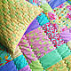 Заказать Покрывало и подушки лоскутные Сад Алисы. Комплект розовый. LA-Design (patchwork). Ярмарка Мастеров. . Покрывала Фото №3