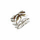 Silver leaf ring, ring leaves around your finger. Rings. Irina Moro. My Livemaster. Фото №6
