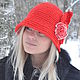 Hat Cloche knit - red. Hats1. Olga Lado. My Livemaster. Фото №6