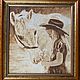 Вышитая картина «Любимая лошадка», Картины, Москва,  Фото №1