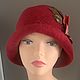 Boho hat is dark red. Hats1. Elenbeis. Online shopping on My Livemaster.  Фото №2