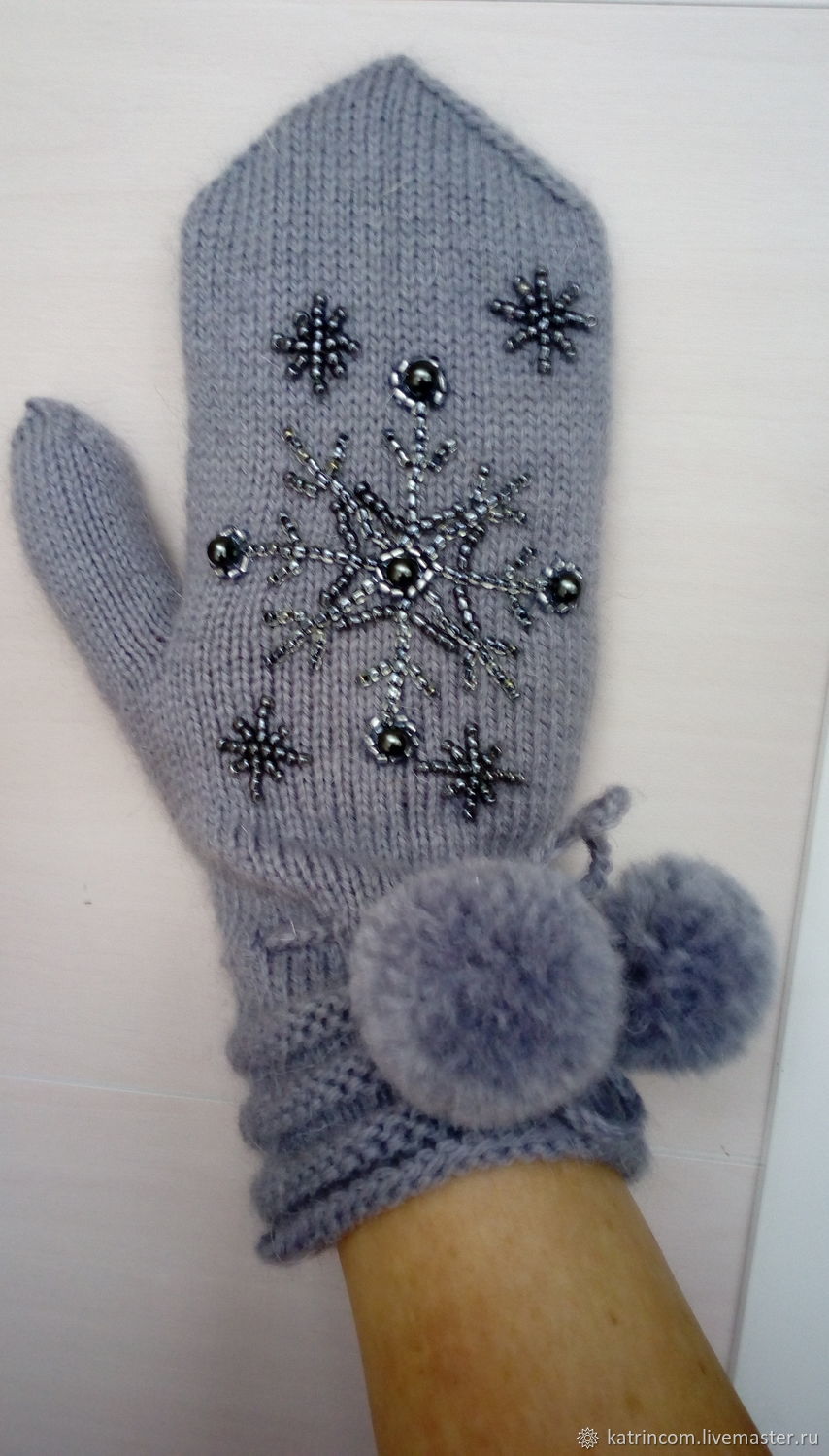 Вышивка на варежках: схемы для вязанных рукавичек