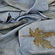 Order Scarf silk 'Icy sea' EcoPrint gray-blue. Artinflat - natural dyeing. Livemaster. . Scarves Фото №3