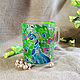 Cup with stained glass painting ' Peacock'. Mugs and cups. sidnsk (buldozerart). Online shopping on My Livemaster.  Фото №2