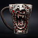 Vampire mug (realistic) Ceramic, for tea and coffee, ceramic mug, Mugs and cups, St. Petersburg,  Фото №1