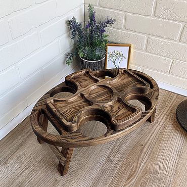 Украшения ручной работы. Ярмарка Мастеров - ручная работа Пивница на 4 бокала из ясеня. Handmade.