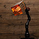 Настольная лампа в стиле лофт, индастриал, стимпанк, ретро. Настольные лампы. Metalhorse Loft. Ярмарка Мастеров.  Фото №5