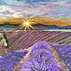  Oil painting Lavender Happiness. Sunset in Provence. Pictures. sharaeva-elena. My Livemaster. Фото №5