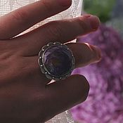 Украшения handmade. Livemaster - original item Ring with charoite 