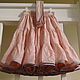 Cambric petticoat skirt pink-peach grey. Skirts. pugovkino delo (Pugovkino-delo). My Livemaster. Фото №5