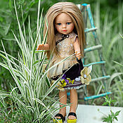Куклы и игрушки handmade. Livemaster - original item Blouse with embroidery for Paola Reina doll. Handmade.